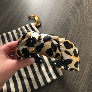 Lele Sadoughi Leopard Knot Headband